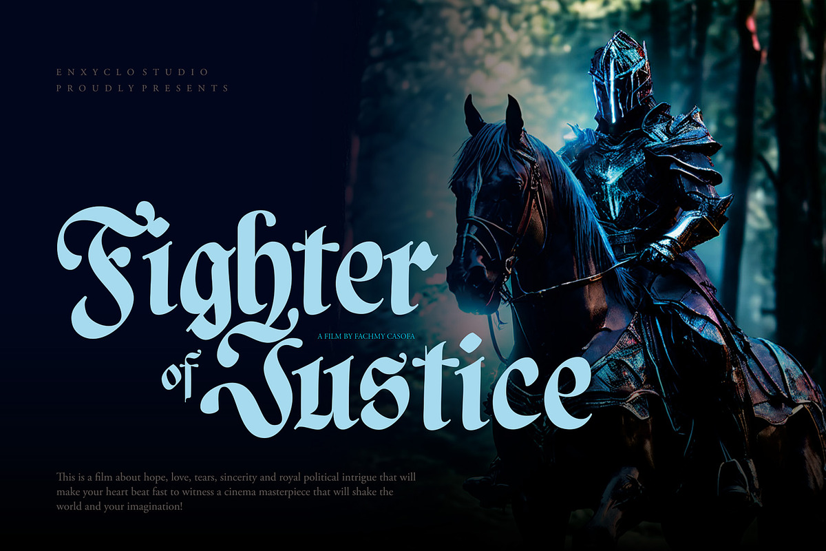 NCL Basefigh, a Blackletter Font by Enxyclo Studio (Photo 3 of 16)