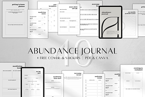 Abundance Journal Printable, a Stationery Template by BRANDcontent