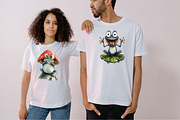 Watercolor Cartoon Frog Illustration, an Animal Illustration by PrintHaven Designs (Thumbnail 9 of 10)