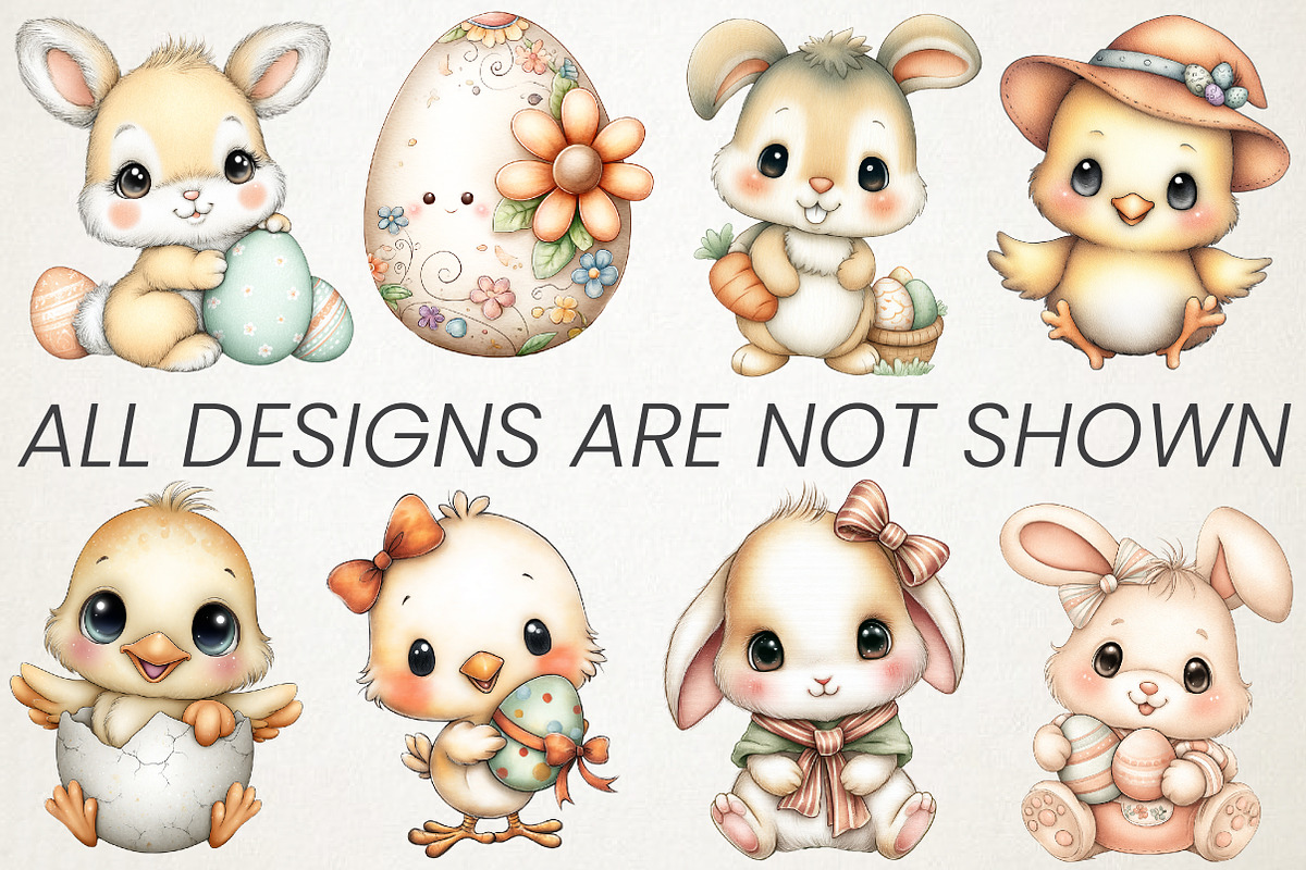 Cute Easter Celebration Clipart Pack, an Illustration by RobertsArt (Photo 4 of 6)