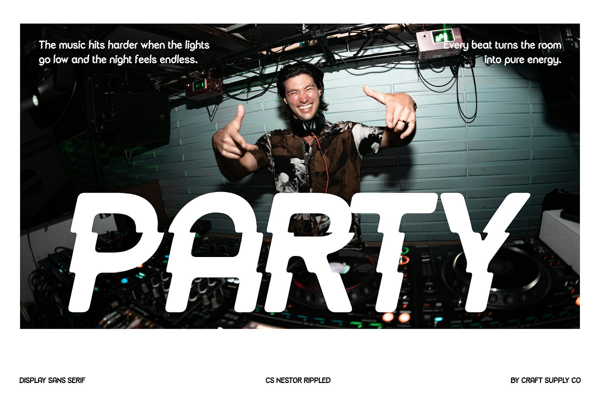 CS Nestor Rippled, a Sans Serif Font by Craft Supply Co. (Photo 5 of 8)