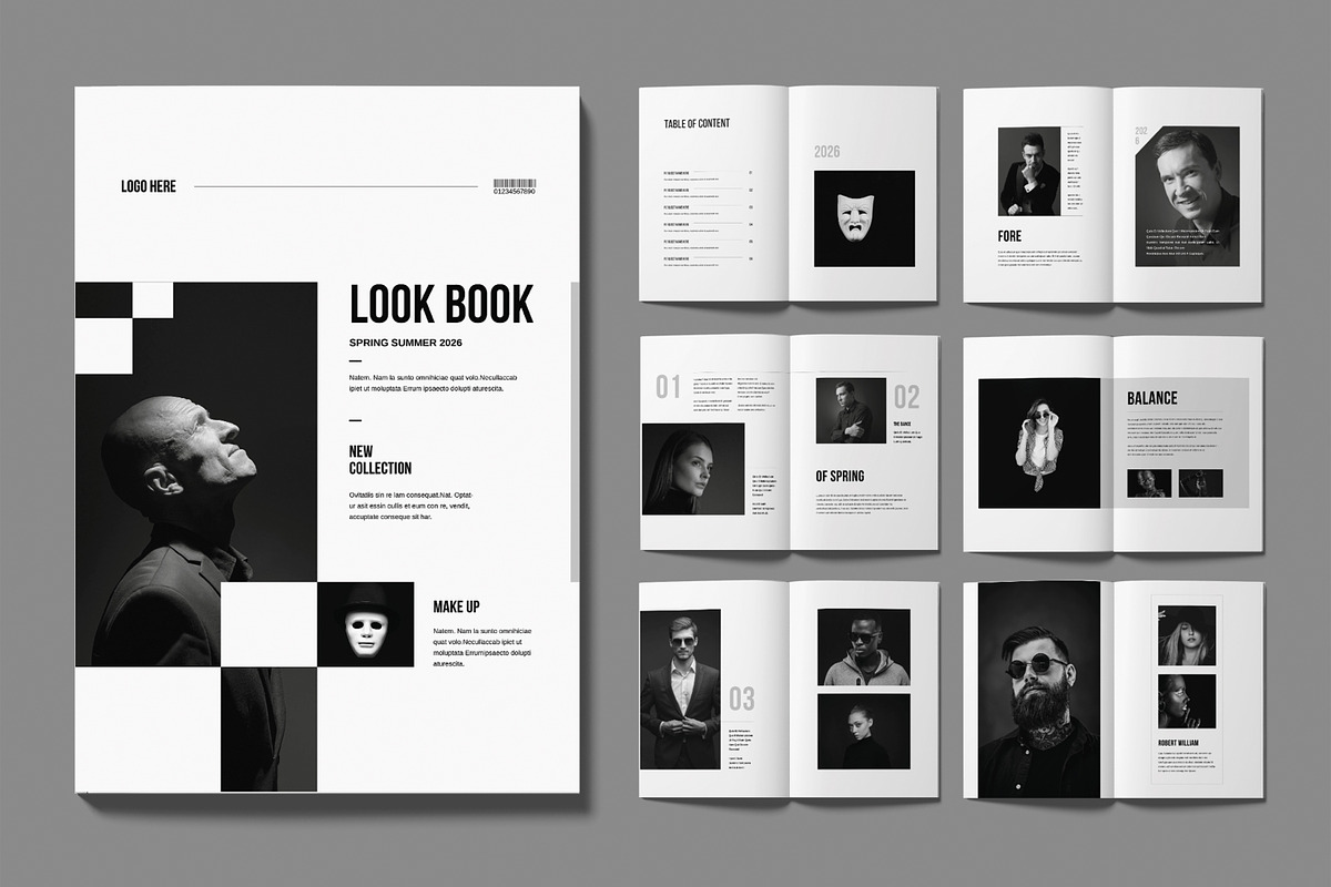 Editorial Lookbook Layout Template, a Brochure Template by MightyDesign (Photo 1 of 6)
