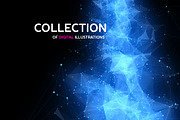 Abstract space backgrounds, an Illustration by Julvil (Thumbnail 3 of 5)