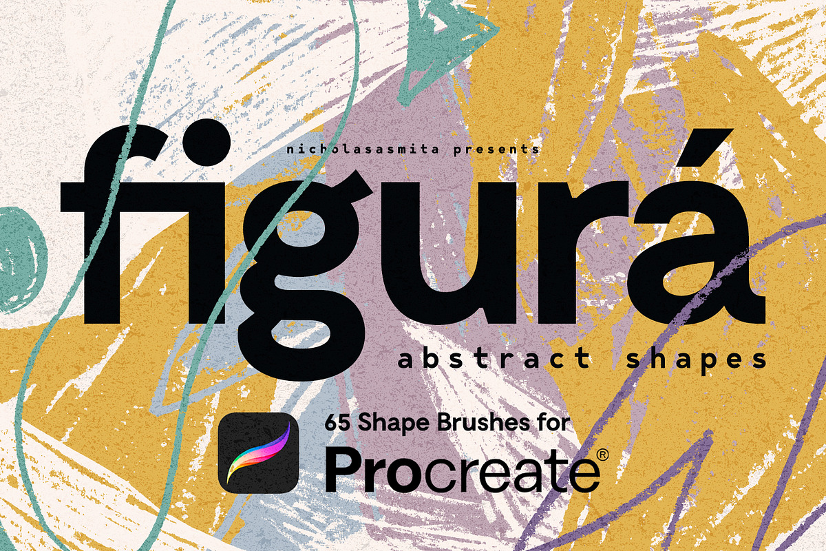 Figurá: 65 Procreate Shape Brushes, a Brush Add-On by nicholasasmita (Photo 1 of 12)