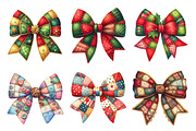 Christmas Patchwork Bow, an Illustration by Design Market (Thumbnail 2 of 5)