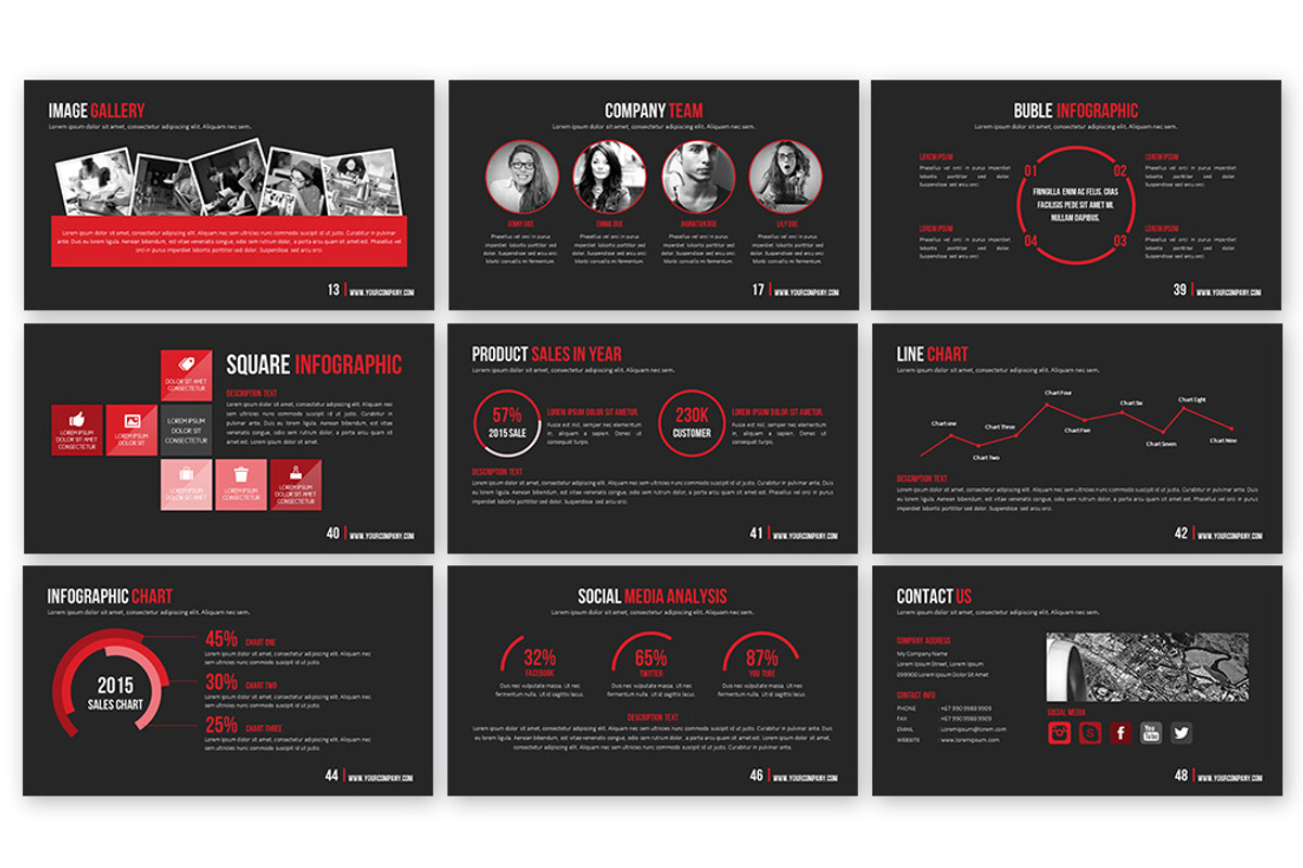 Power Template, a Presentation Template by Brandearth RRGraph