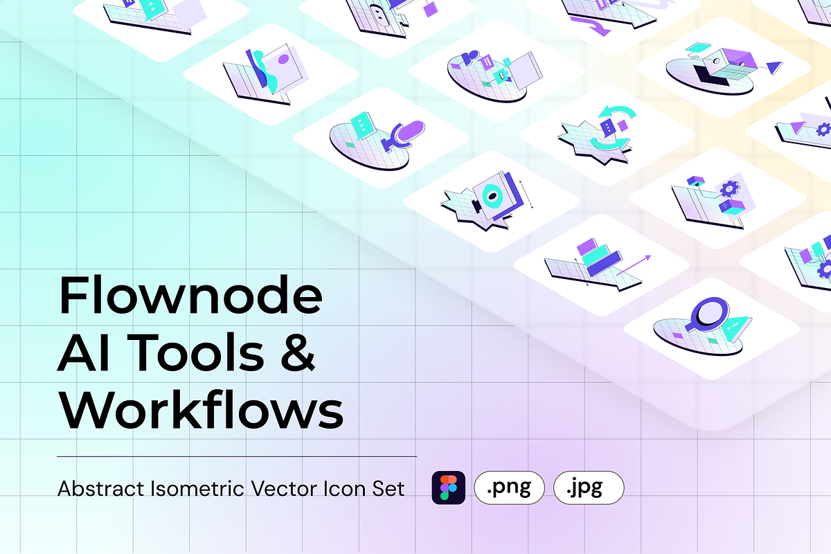Flownode AI Tools Icon Set - Vector, an Icon by Bend Brand Design (Photo 1 of 7)