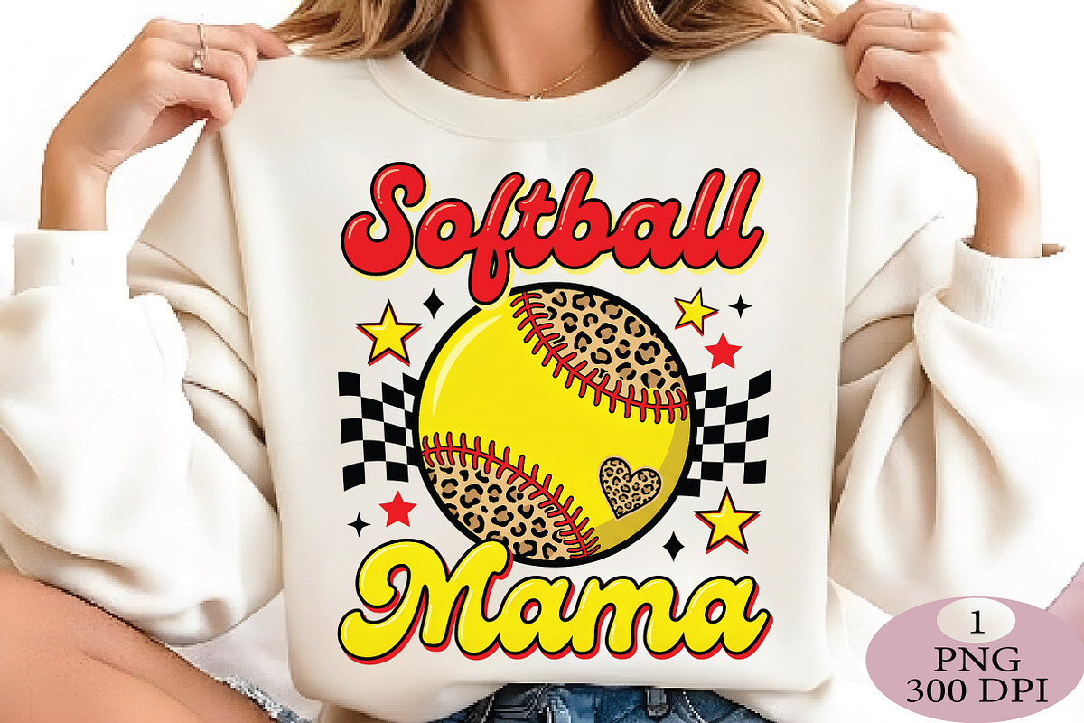 Softball Mama PNG, an Illustration by Daily.Designs (Photo 2 of 5)
