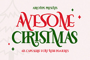 Awesome Christmas Display Serif Font, a Serif Font by Airotype (Thumbnail 1 of 12)