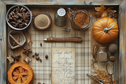 Autumn Spice Recipe Card, a Background Graphic by Printable Treasure (Thumbnail 4 of 8)