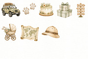 Safari Animals Clipart, an Animal Illustration by Villa 11 Estudio (Thumbnail 4 of 7)