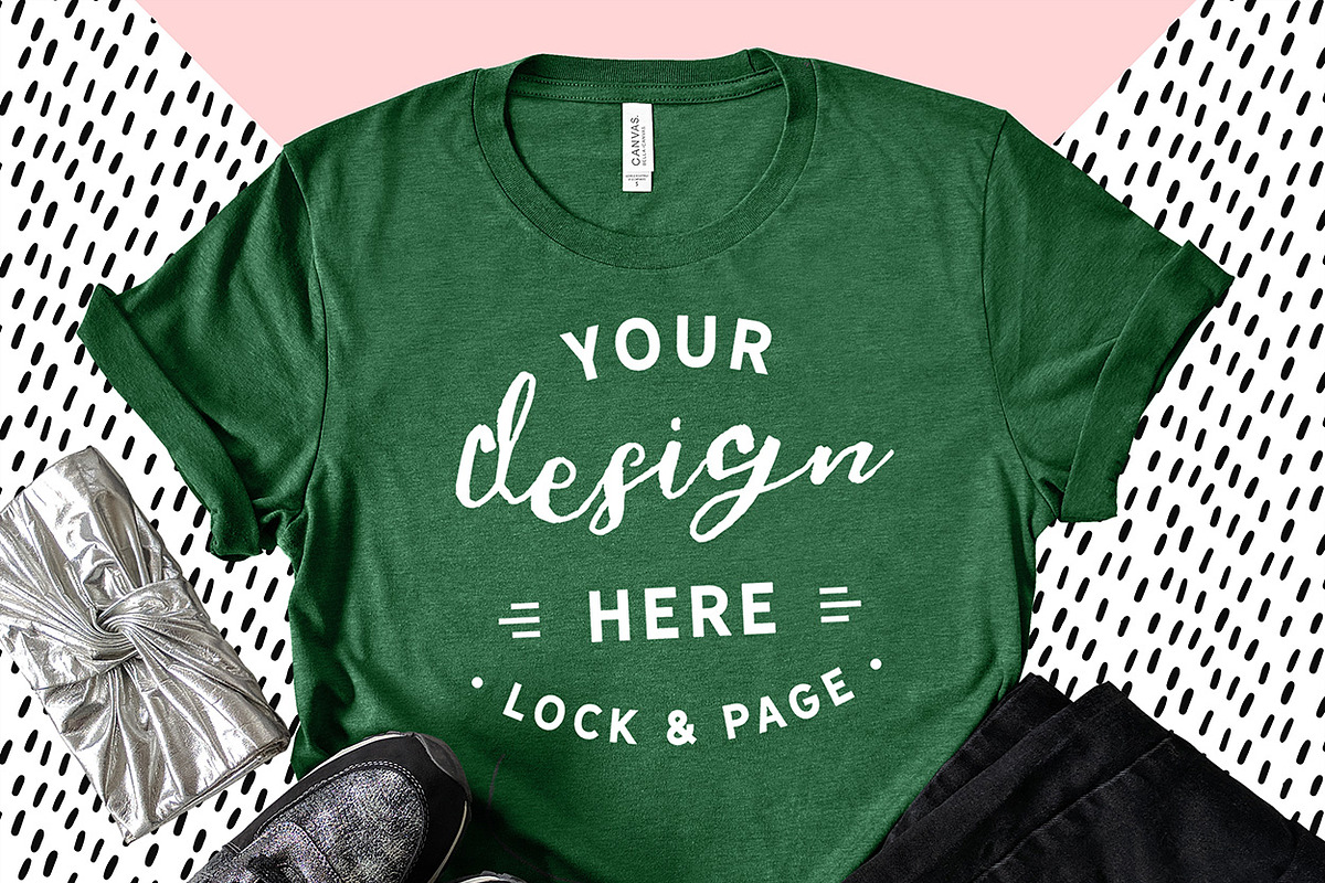 Bella Canvas 3001 Graphic Mockups, a Shirt Mockup by lock and page (Photo 54 of 65)