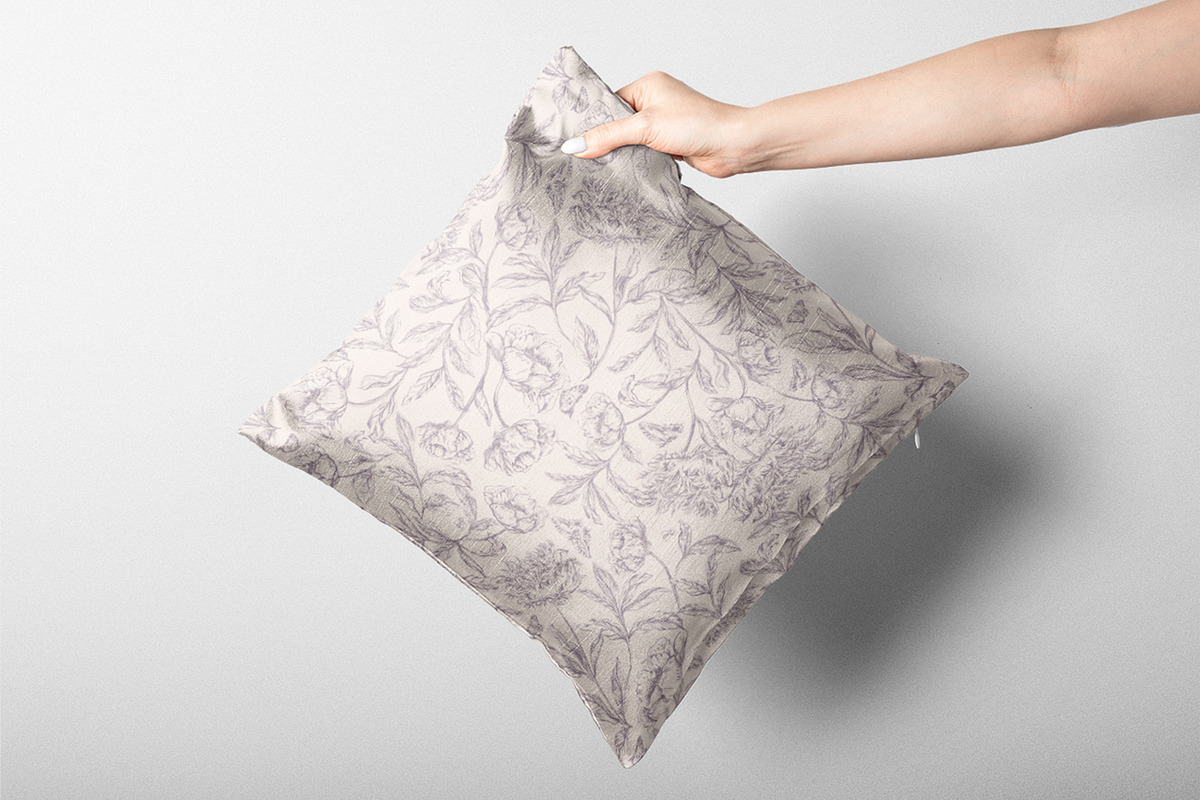 Subtle Hand Drawn Blossom Flowers, a Wallpaper Graphic by MalyskaStudio (Photo 5 of 10)