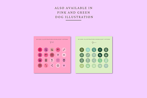 20 Dog Illustration Purple Instagram