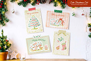 Christmas Cat Line Art Collection, an Object Graphic by Sawango Designs (Thumbnail 9 of 11)