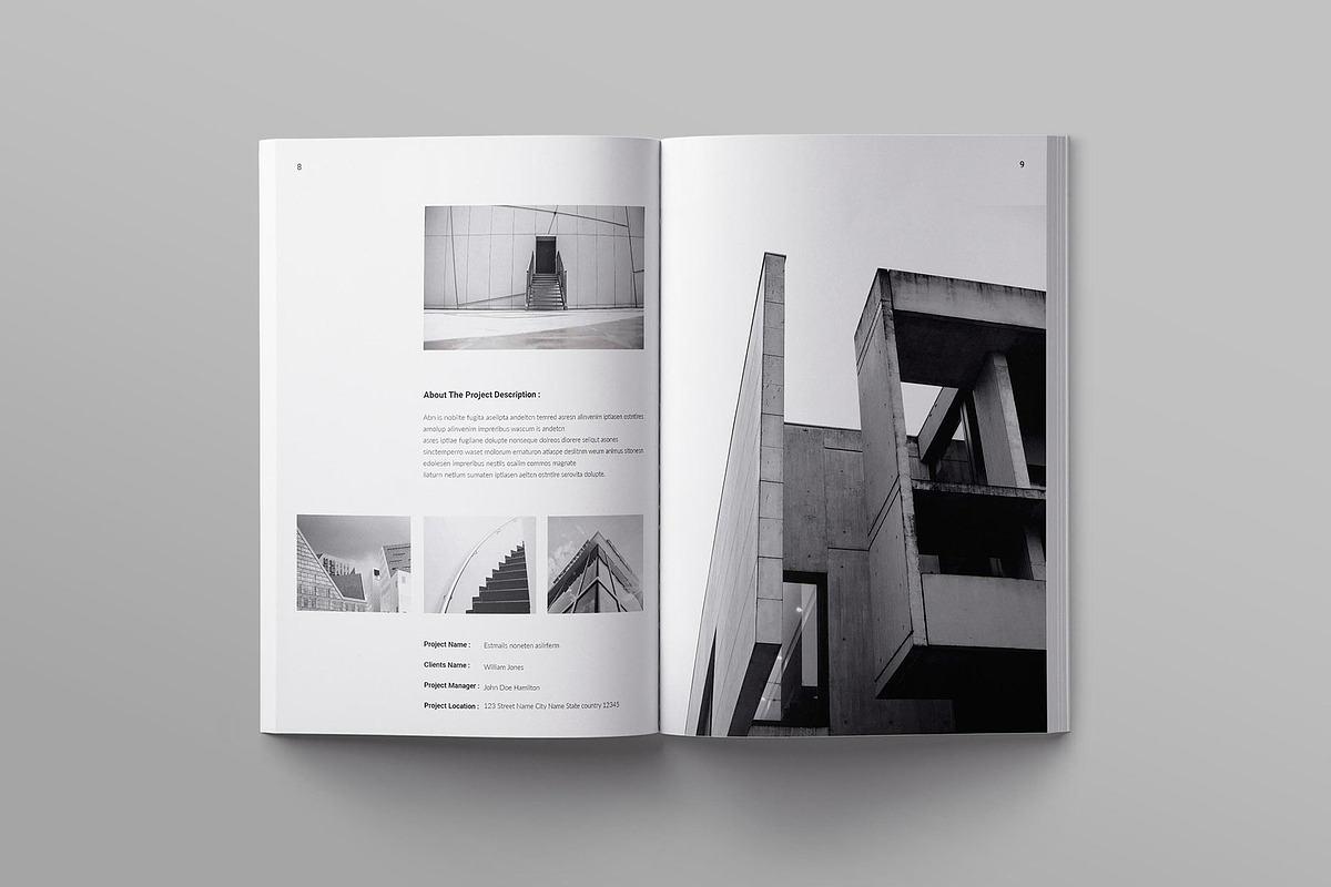 Architecture Portfolio Template, a Brochure Template by ElvinPrint (Photo 6 of 10)