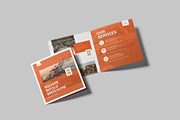 Square Bifold Brochure Mockup, a Brochure Template by graphictime (Thumbnail 2 of 12)