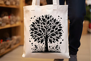 Black Line Art  Autumn Tree SVG, a Graphic by Rose Art (Thumbnail 3 of 5)