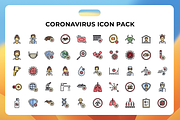Coronavirus Icon Pack, a Duotone Icon by Wencory (Thumbnail 1 of 2)