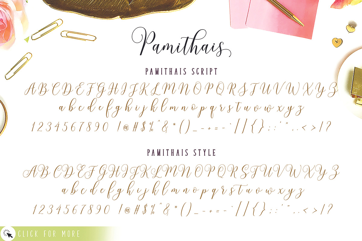 New Pamithais Script, a Script Font by Barland Design (Photo 8 of 10)