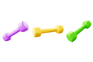 3d weights and gym dumbbells, a Sport Illustration by art PVP - market