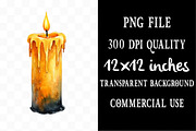 Watercolor Halloween Spooky Clipart, an Illustration by Designking (Thumbnail 4 of 5)