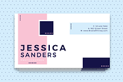 Jessica Sanders Business Card, a Business Card Template by D | S Creative Design (Thumbnail 2 of 4)