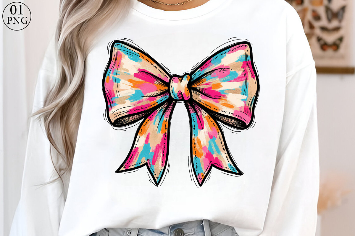 Colorful Decorative Bow PNG, an Illustration by Libby Wishes (Photo 1 of 8)