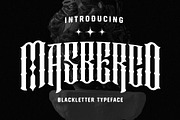 Masberco - Blackletter Style, a Blackletter Font by Arterfak Project (Thumbnail 1 of 12)