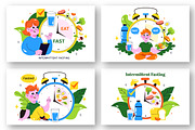 10 Intermittent Fasting Illustration, a Food Illustration by denayunebgt (Thumbnail 3 of 4)