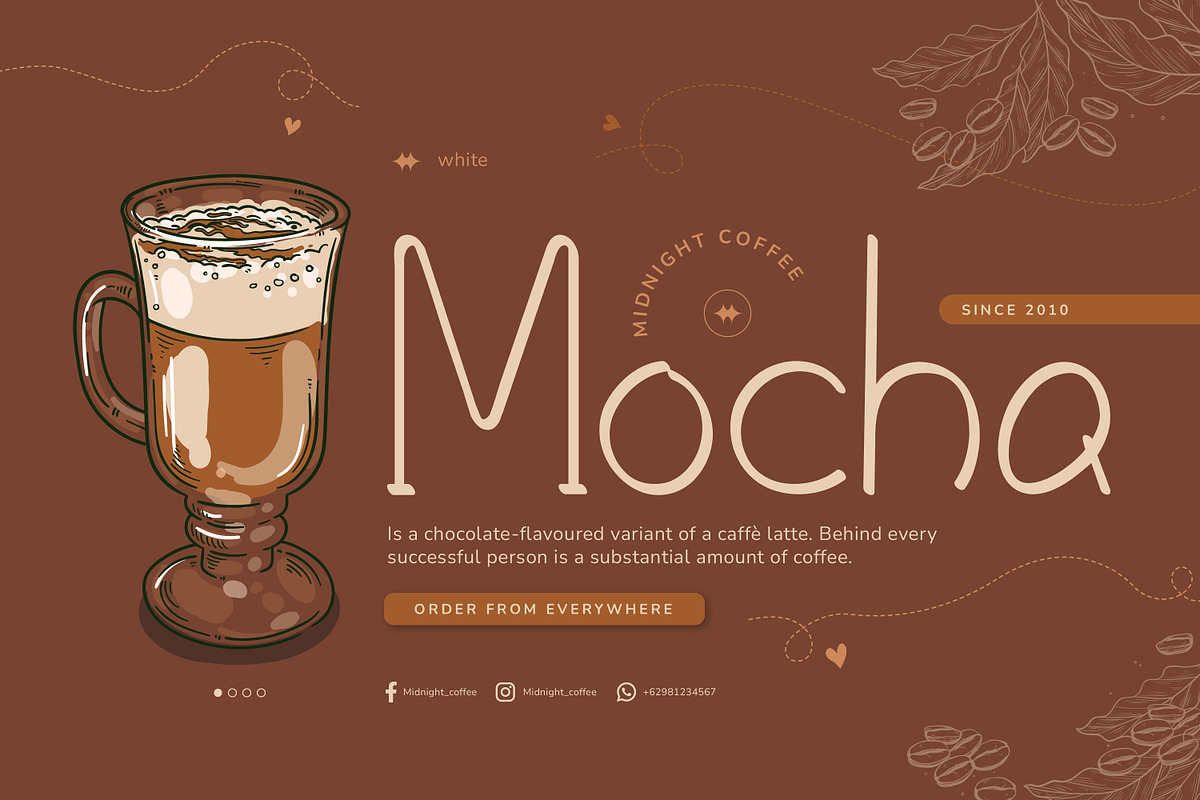 White Coffee Handwritten, a Handwritten Font by infernostudio3 (Photo 3 of 10)