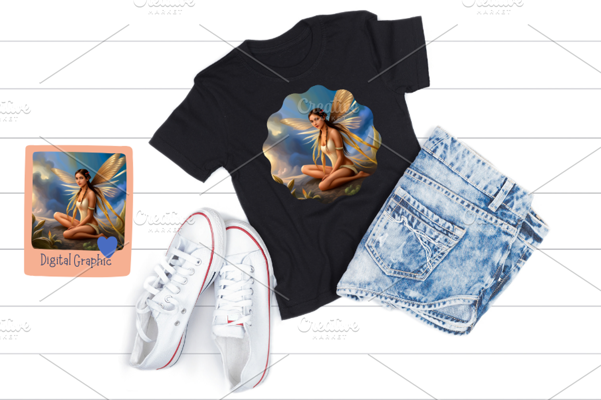 Art, Tribal fairy, Tribal character, a Stationery Template by Boho Pixel Dust (Photo 4 of 5)