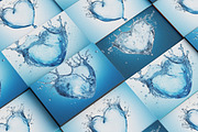 Water Hearts. 23 images, a Food Illustration by Handmadefont (Thumbnail 2 of 10)