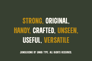 Junglekong Cute Display Font