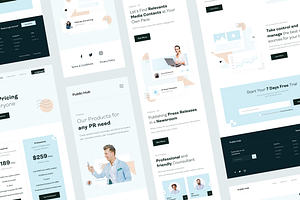 Public-Hub Landing Page UI KIT