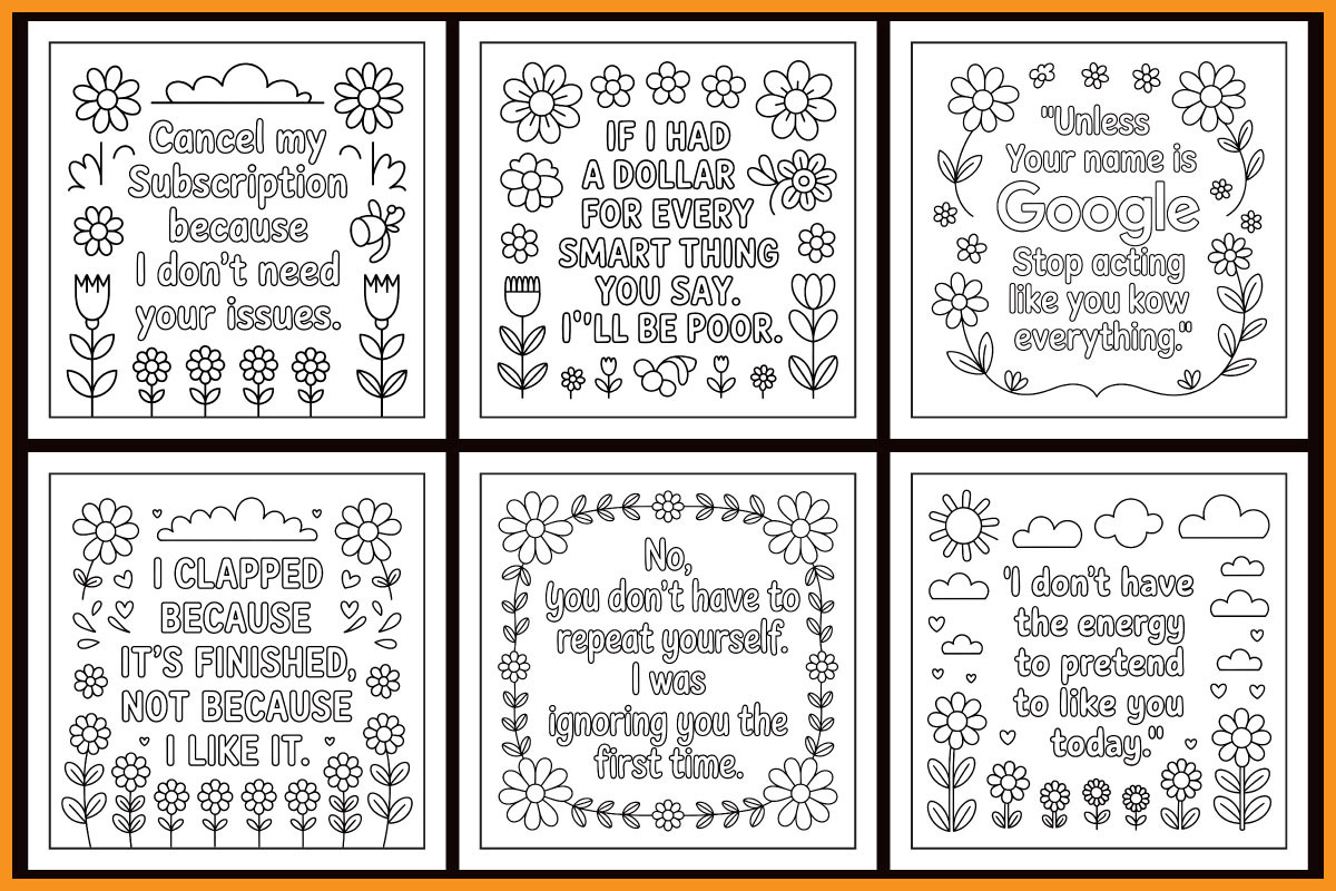Saay Quotes Coloring Book, an Object Graphic by protabsorkar11 (Photo 2 of 4)