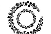 50 Elegant Floral Leaf Spiral Frame, a Decorative Illustration by Amazin_art (Thumbnail 9 of 41)