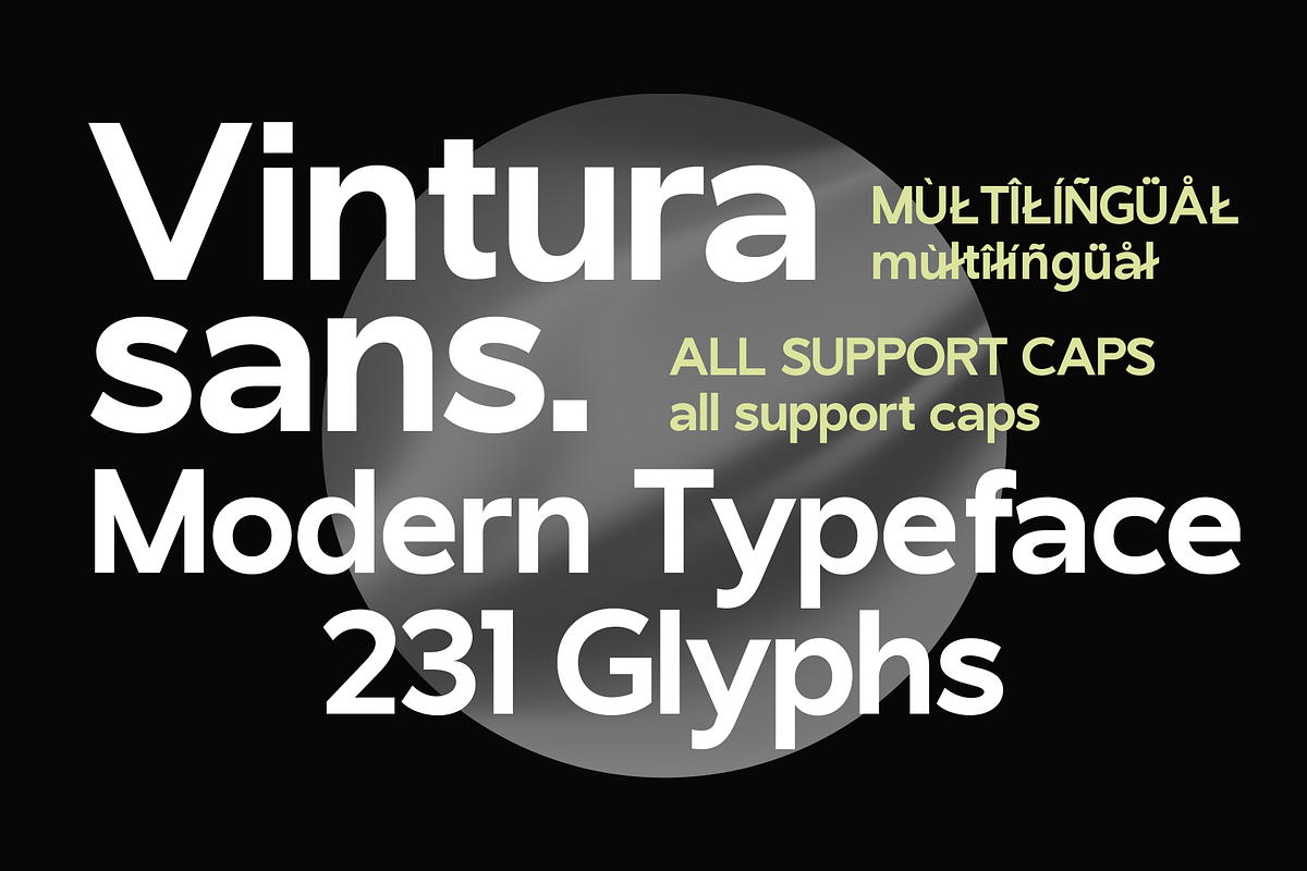 Vintura - A Modern Sans Serif Font, a Sans Serif Font by Marvadesign (Photo 2 of 7)