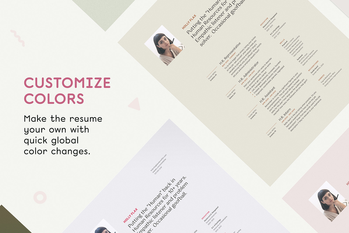 Resume Template CV with Photo, a Resume Template by More Profesh (Photo 6 of 10)