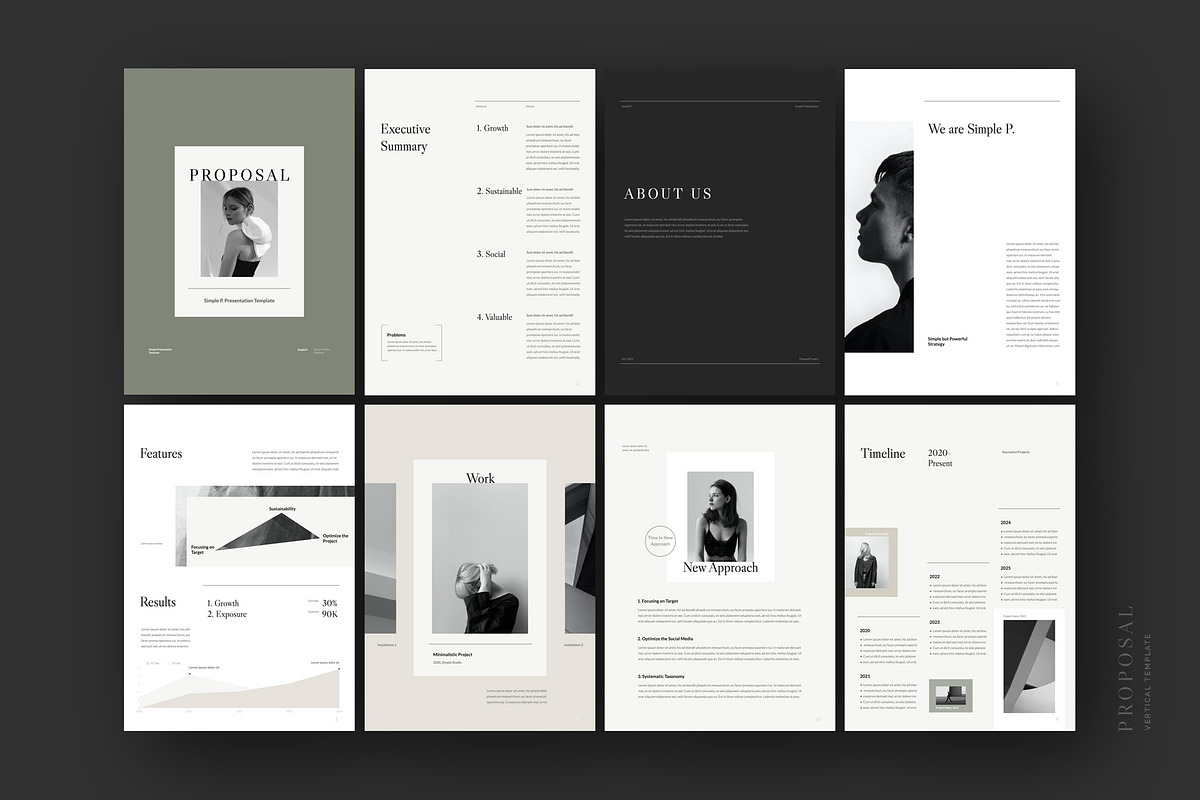 Proposal Vertical Template, a Presentation Template by Simple P. (Photo 4 of 11)