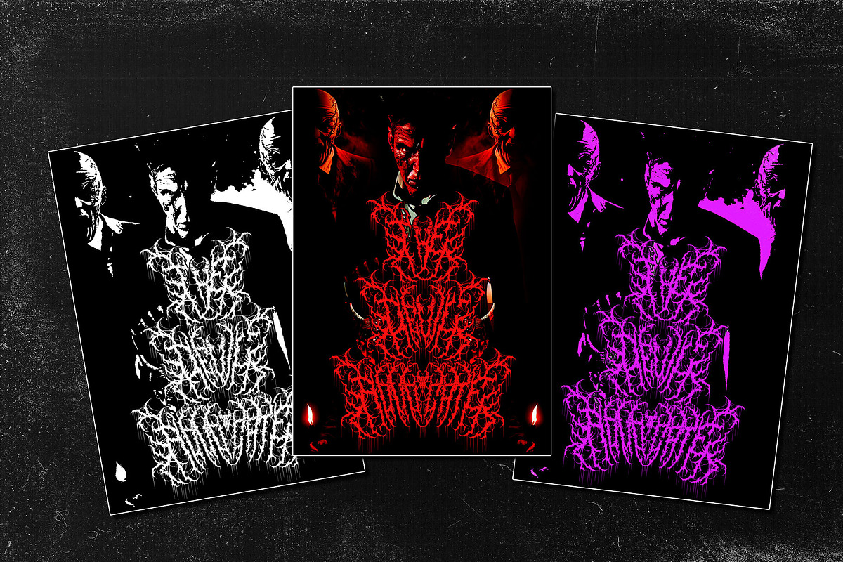 GOATHAM DEATH METAL FONT, a Blackletter Font by Fonday Studio (Photo 11 of 17)