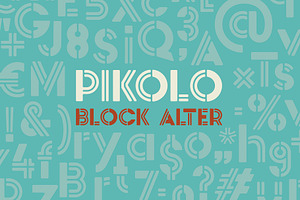 Pikolo Block Alter Font