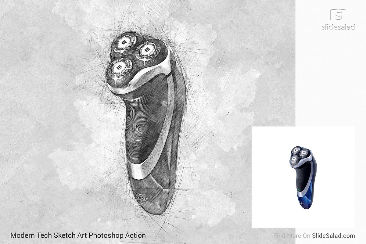 Tech Sketch Art Photoshop Action, an Action Add-On by SlideSalad (Photo 45 of 49)