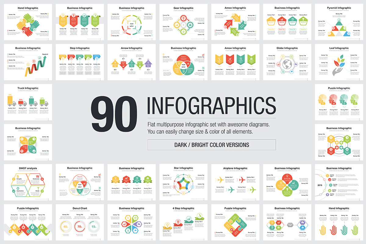 [AI] Infographic diagram set 01, an Object Illustration by SlidesDive (Photo 4 of 4)
