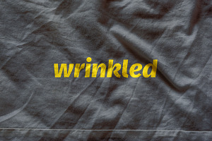 Wrinkled Logo Mockup Collection