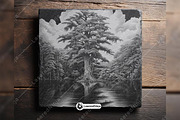 Bald Cypress Tree South Georgia Lake, a Background Graphic by LaseredNinja (Thumbnail 7 of 7)