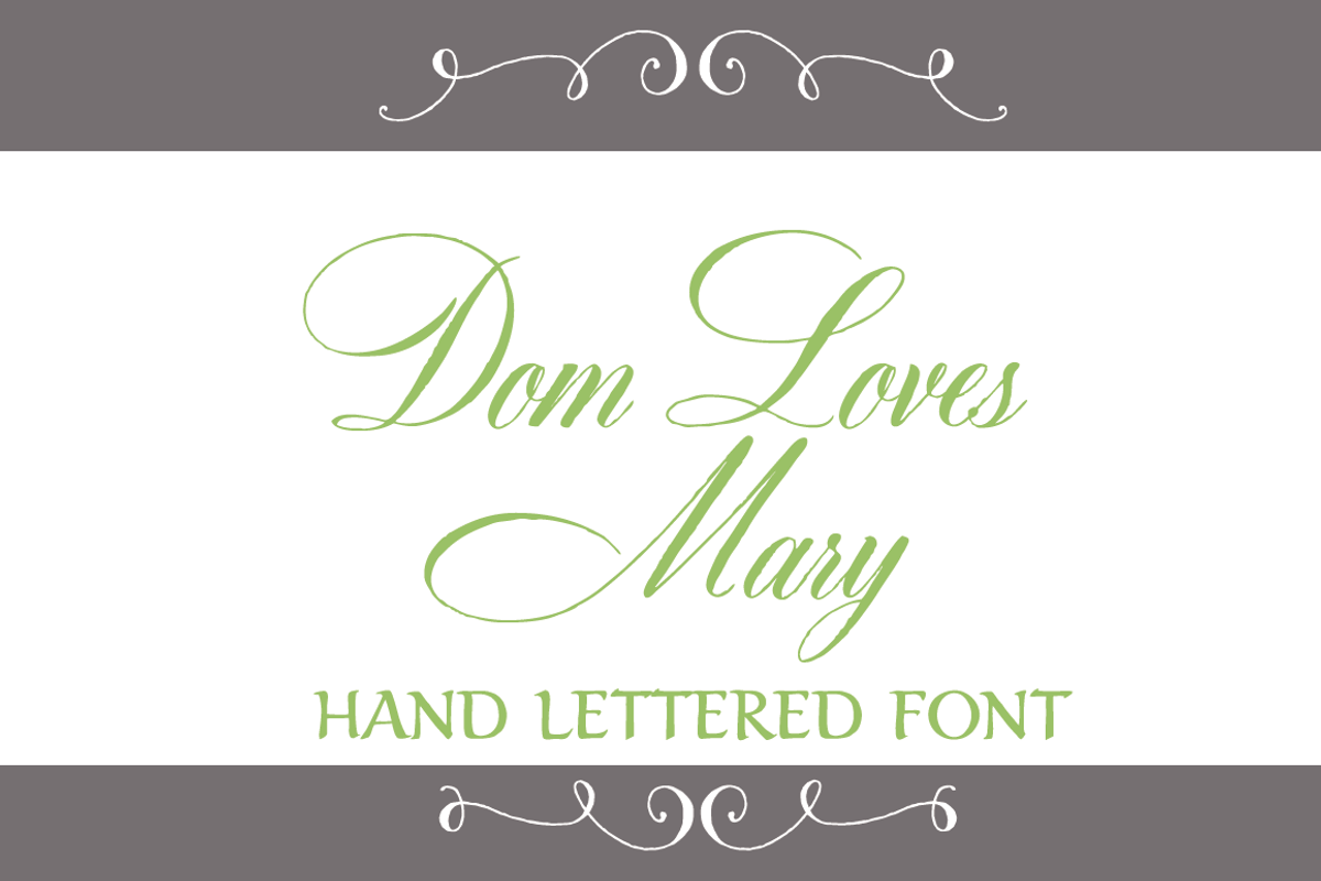 Sale-Dom Loves Mary Font