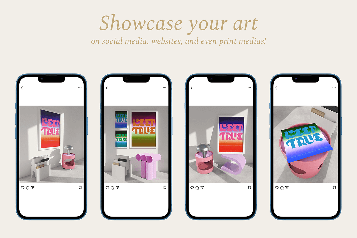 Framed Posters Mockup Gallery ATELIA, a Print Template by Bonumo (Photo 6 of 8)