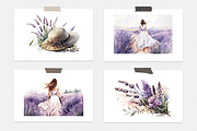 Lavender Watercolor Collection, a Seasonal Illustration by artsy-fartsy (Thumbnail 10 of 12)