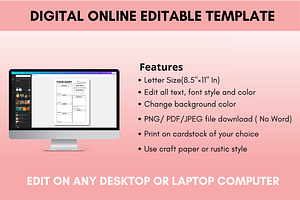Daily Food Diary Canva Printable